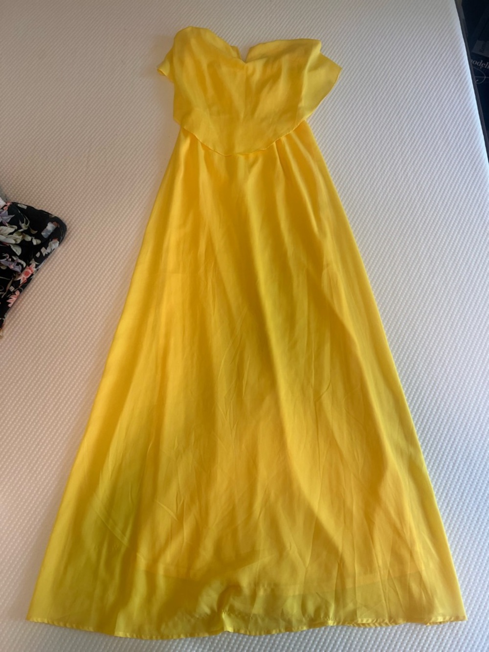 Windsor Sunny Yellow Strapless Maxi Dress